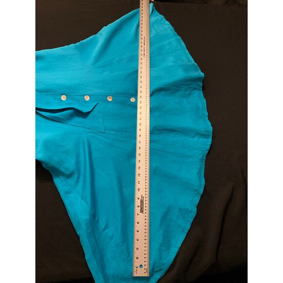 Coldwater Creek Womens A-Line Dress Linen Blend Button Front Midi Fully Lined 8 - Picture 6 of 9